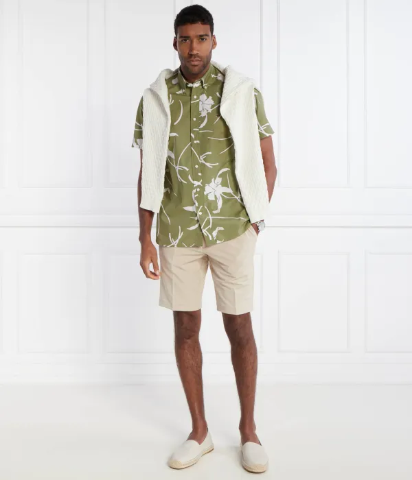 Рубашка с большим тропическим принтом Regular fit Tommy Hilfiger, зеленый — фото 2