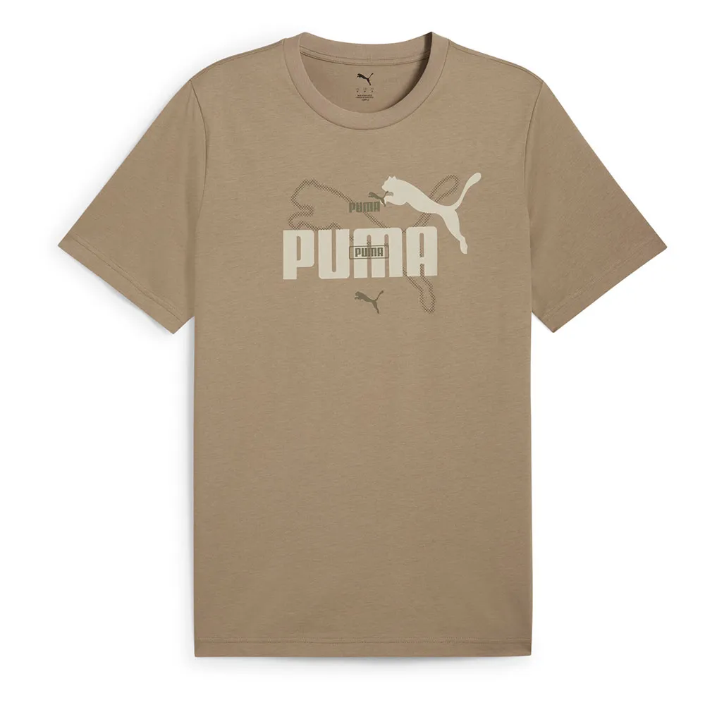 

Футболка с коротким рукавом Puma Ess Logo Lab Summer, коричневый