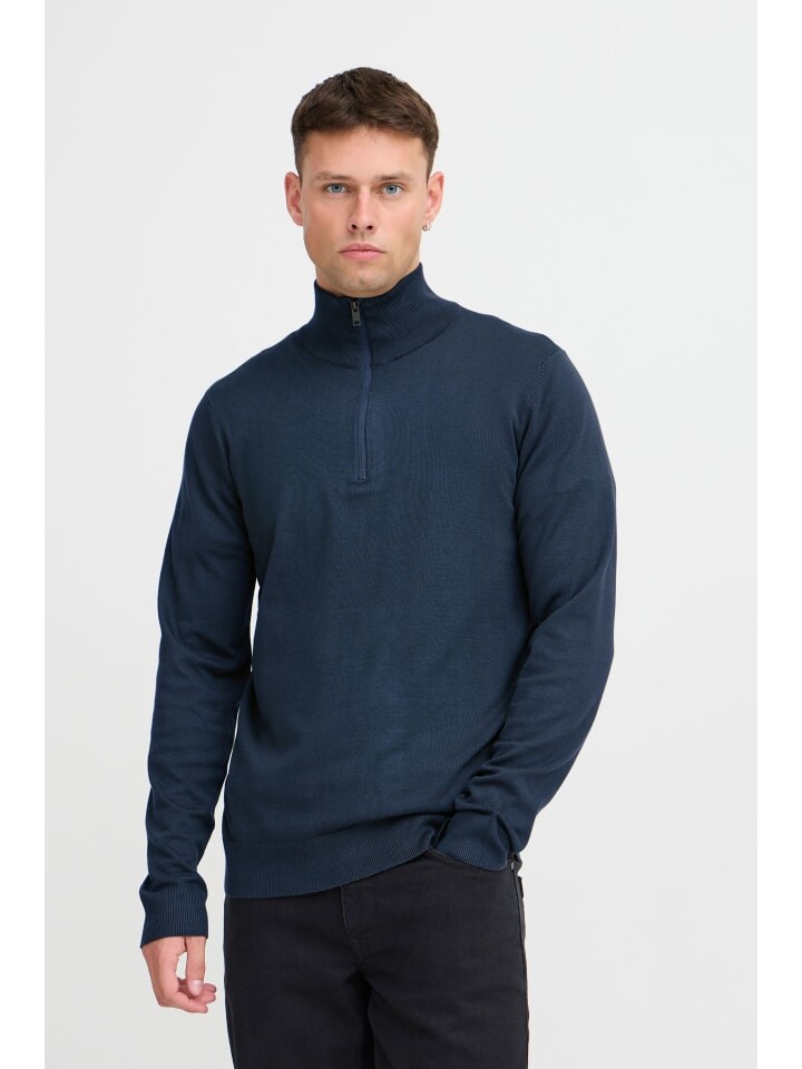 

Пуловер BLEND Troyer BHPullover 20718170 modischer Troyer, синий