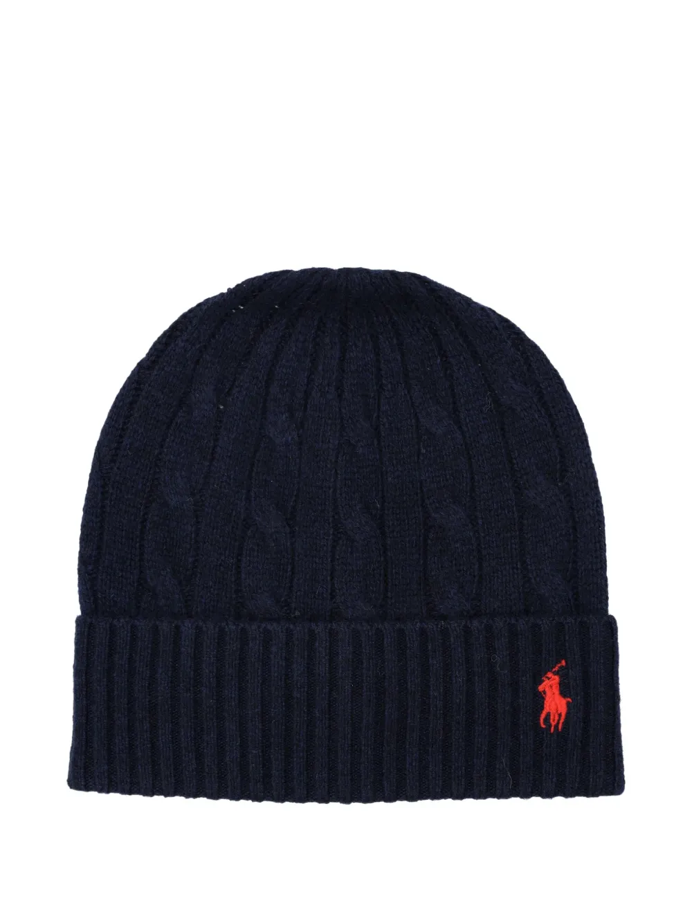 

Шапка косой вязки POLO RALPH LAUREN, синий