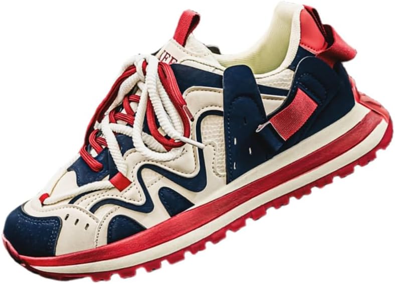 

Мужские модные спортивные кроссовки Clolinde с толстой подошвой- дышащие и удобные, противоскользящие и долговечные, подходят для пробежек на открытом воздухе