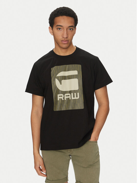 

Футболка обычного кроя Burger Box Rain D26478-C336 G-Star Raw, черный