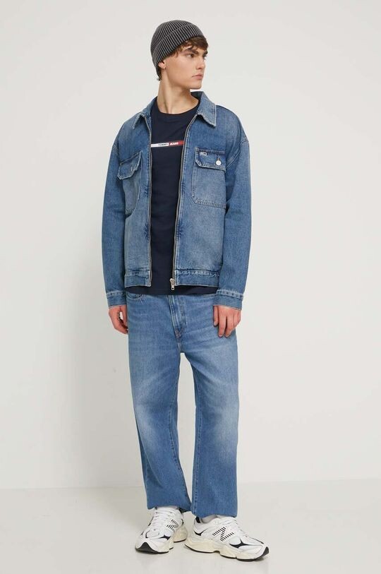 

Хлопковая футболка Tommy Jeans, темно-синий
