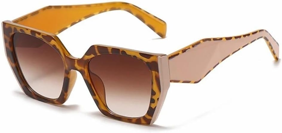 

Модные солнцезащитные очки, спортивные солнцезащитные очки для женщин, солнцезащитные очки в стиле ретро-панк для мужчин и женщин, солнцезащитные очки QERMXYRI, C3 Leopard Brown