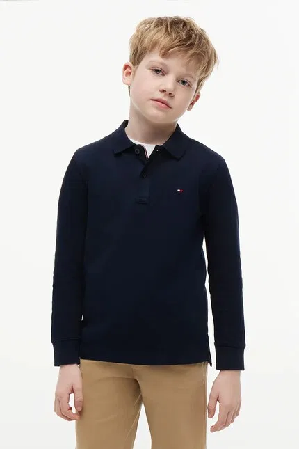 Лонгслив детский бавовняный Tommy Hilfiger, синий