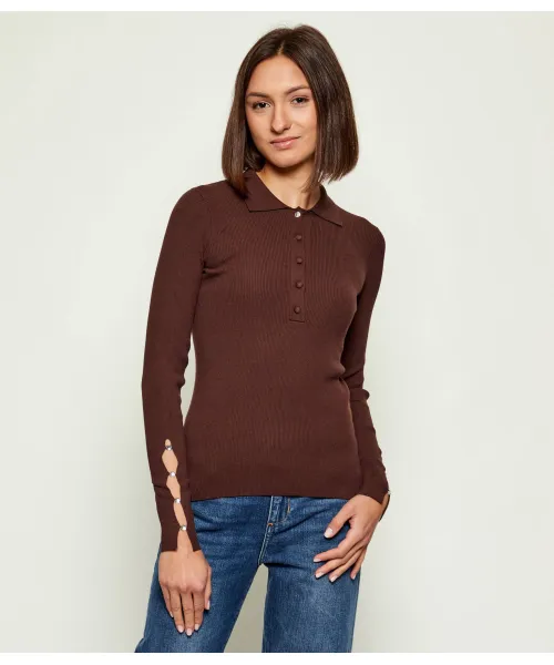 

Свитер Slim fit Liu Jo, коричневый