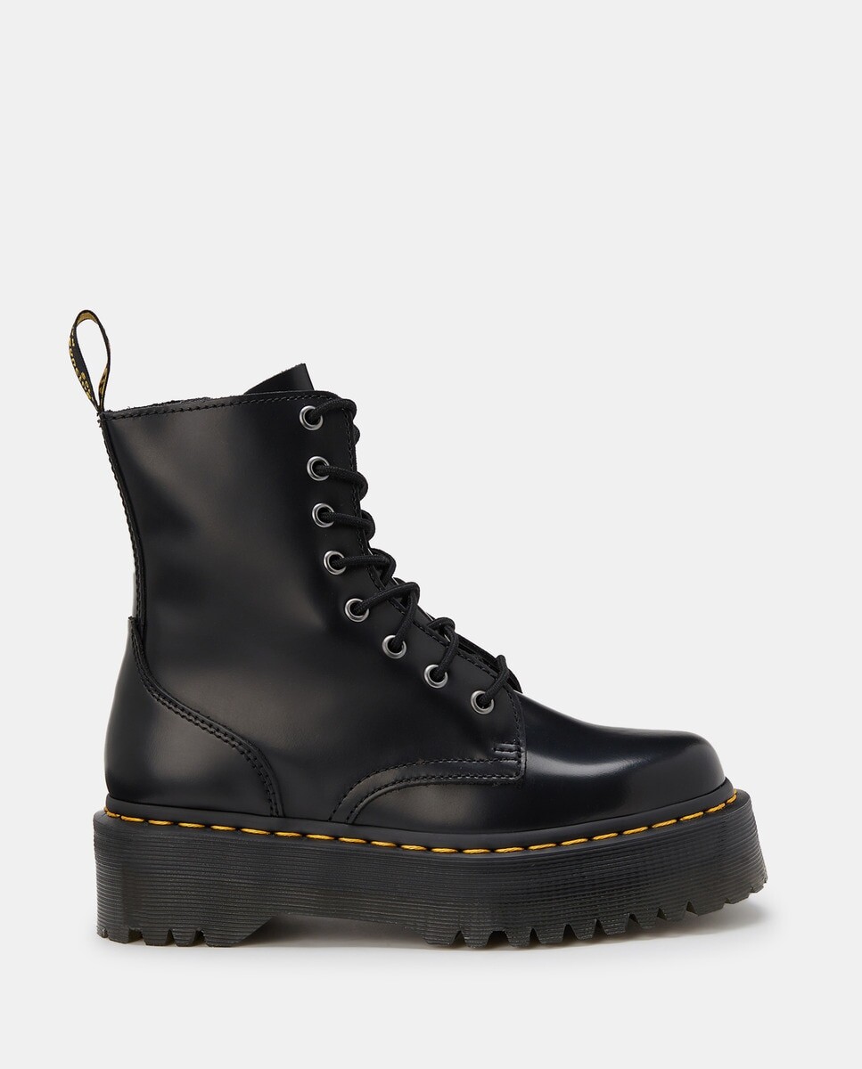 

Черные кожаные женские сапоги Dr. Martens, черный