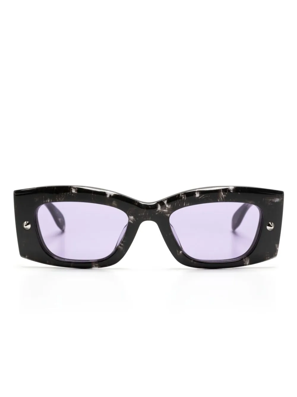 

Солнцезащитные очки Spike Studs в прямоугольной оправе Alexander McQueen Eyewear, черный