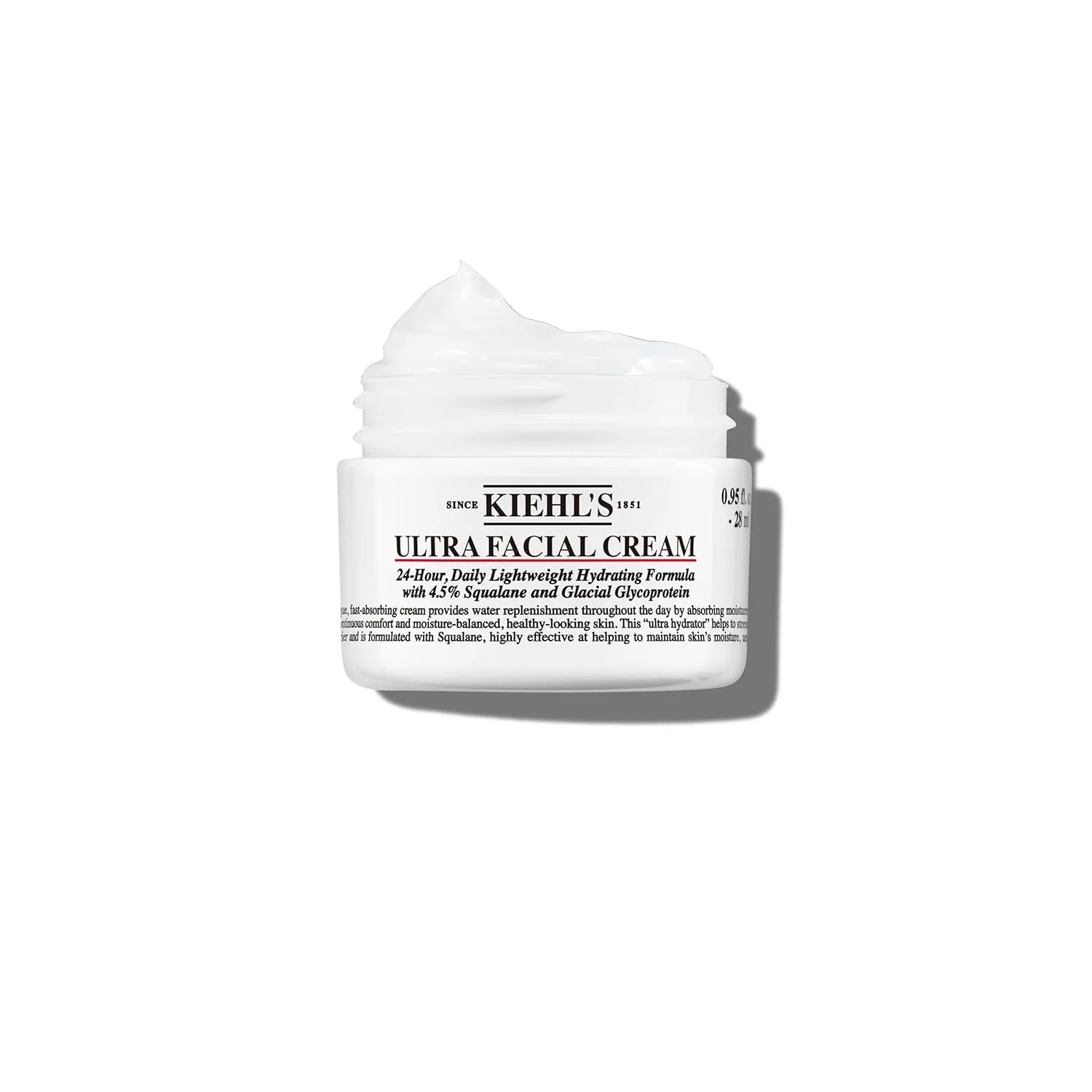 Крем для лица Kiehl's — Ultra Facial Cream с , % скваланом для укрепления влагозащитного барьера, смягчает и, 28.1 мл