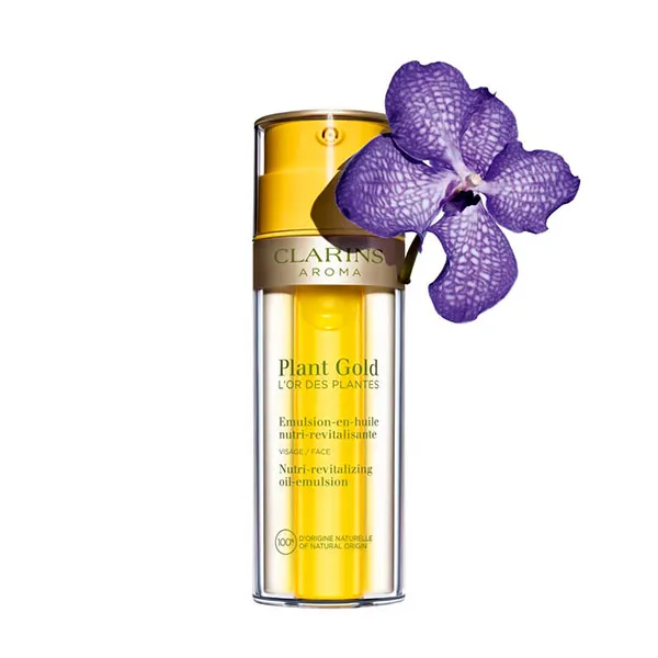 Эмульсия Clarins — Питательная и восстанавливающая масляная Plant Gold, 35 мл — фото 2