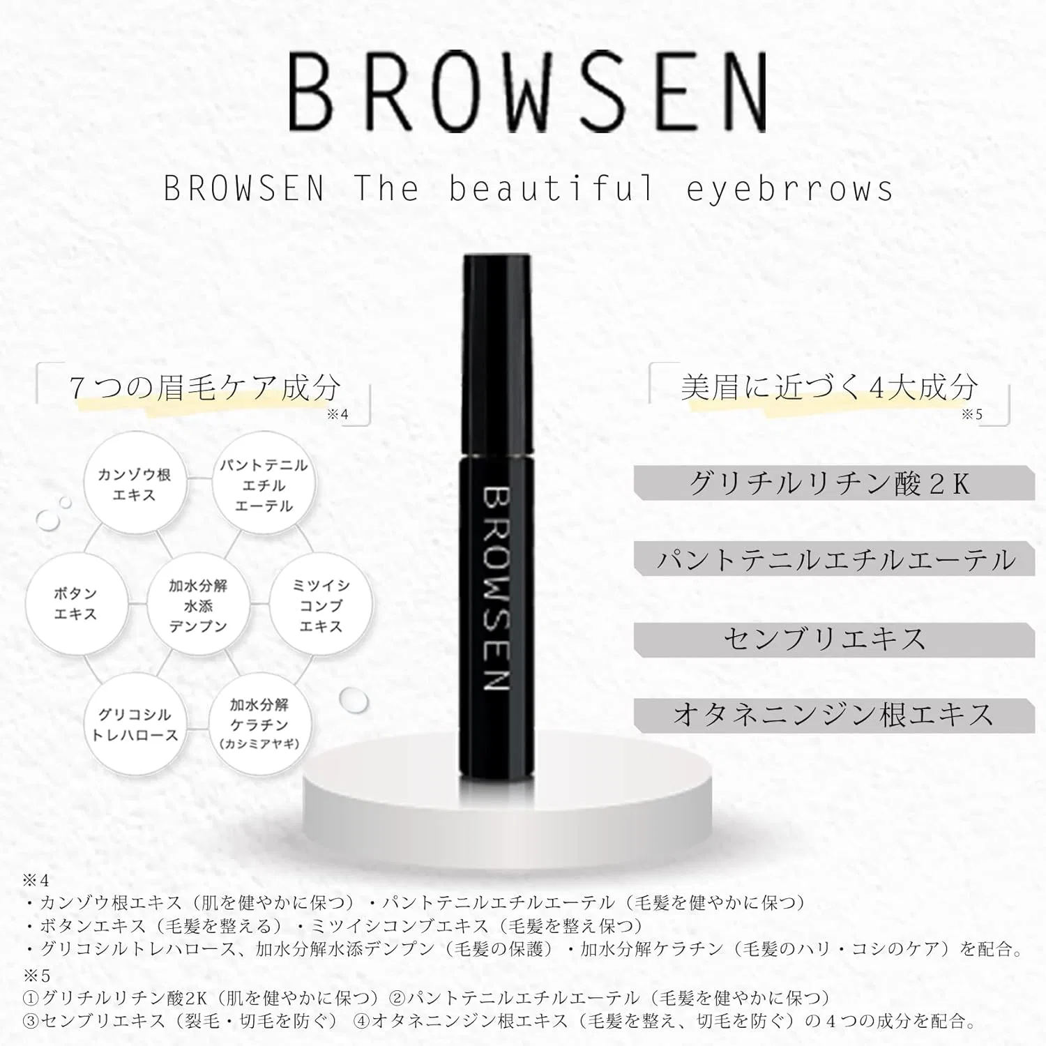 Сыворотка для бровей Browsen, набор 3 шт., объем 6 мл, черный — фото 4