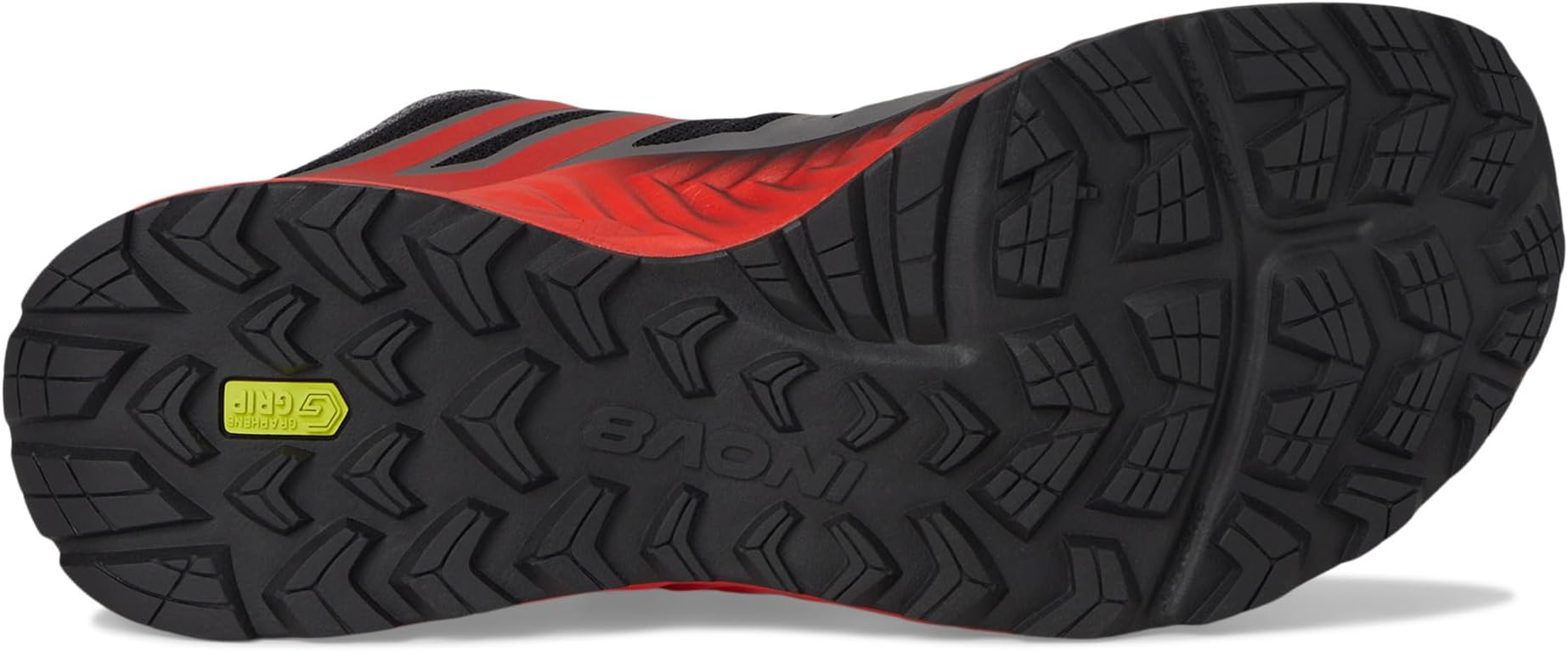 Кроссовки inov-8 TrailFly, цвет Black/Fiery Red/Dark Grey — фото 3