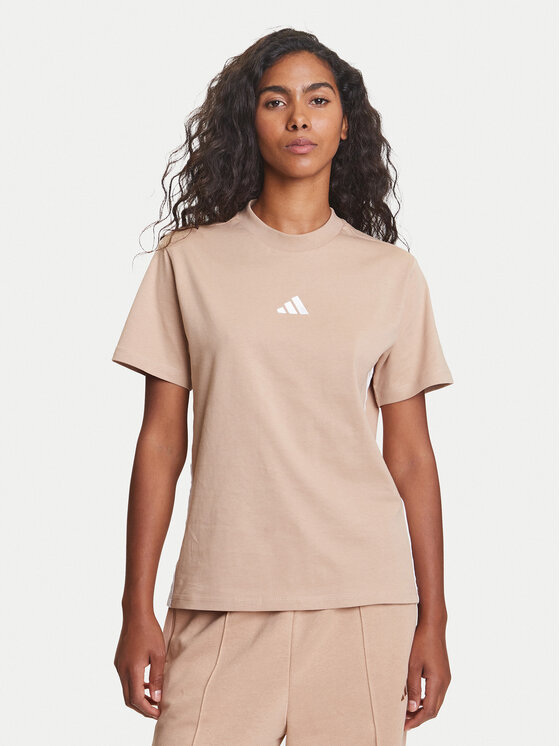 

Футболка обычного кроя Essentials 3-Stripes JX7616 Adidas, бежевый