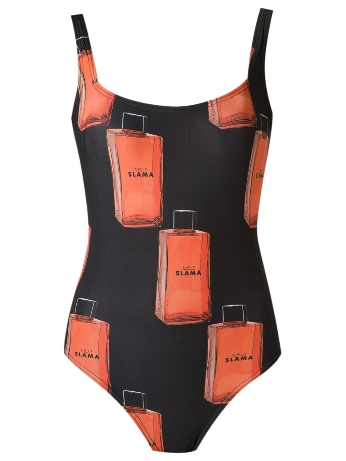 

Amir Slama printed swimsuit, черный