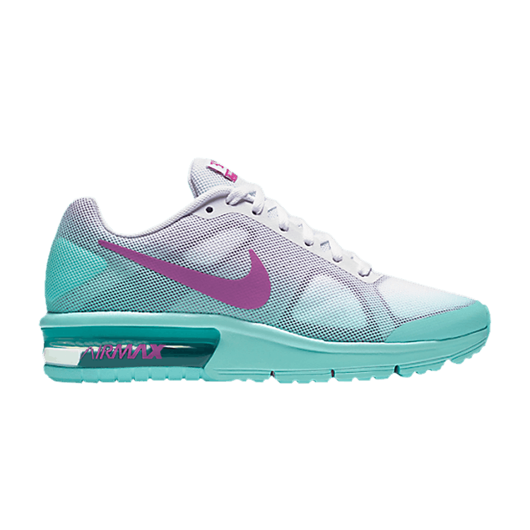 

Кроссовки Nike Air Max Sequent GS 'Hyper Violet Turquoise', белый