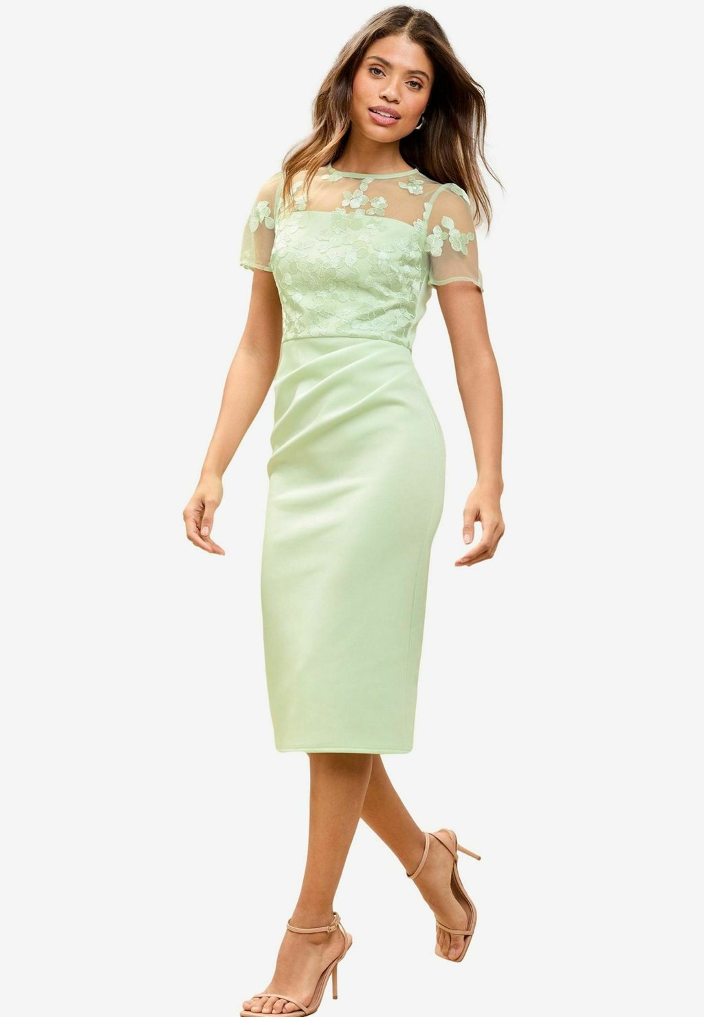 

Повседневное платье HYBRID FLORAL BODYCON MIDI Lipsy, зеленый