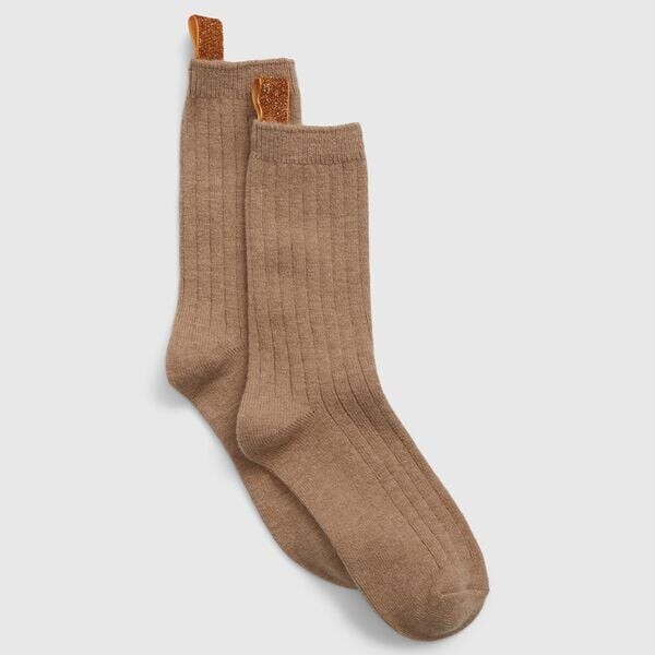 

Короткие носки с блестками Gap, бежевый