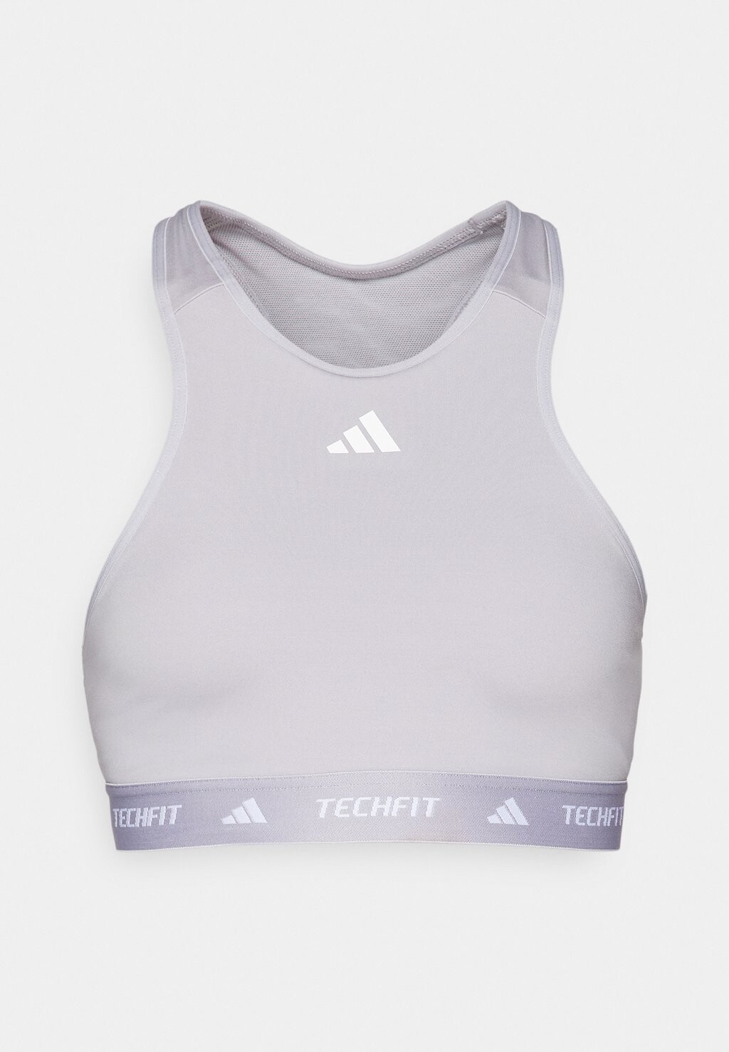 

Спортивный бюстгальтер средней поддержки TECHFIT MEDIUM-SUPPORT HIGH-NECK adidas, серый
