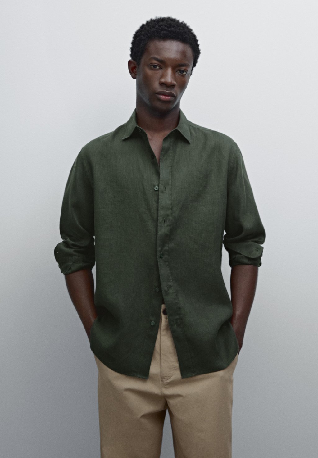 

Рубашка Massimo Dutti, Dark Green