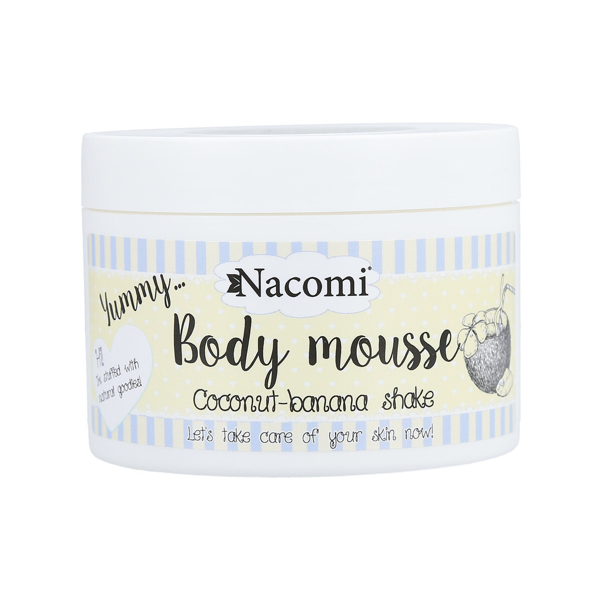 

Nacomi, Body Mousse, мусс для тела «Кокос-банановый коктейль», 180 мл