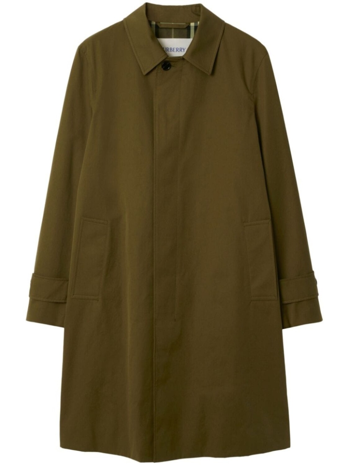 

Burberry габардиновое пальто, зеленый
