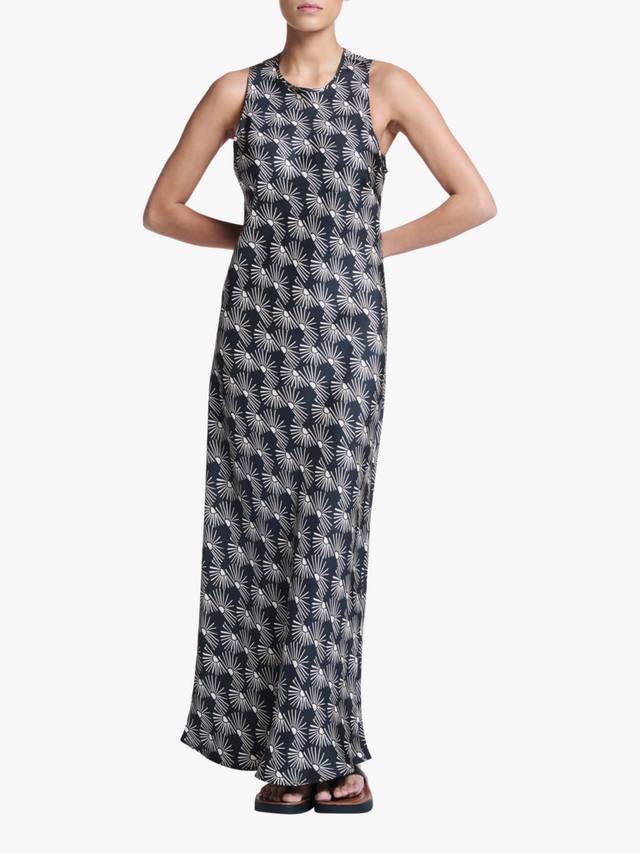 

Платье Valencia Sunrise Noir из чистого шелка ASCENO, Black/White