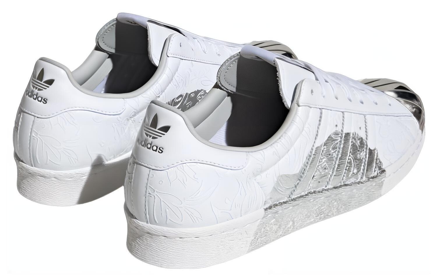 Кроссовки Adidas Originals Originals Superstar 80s X Han Meilin 'White Black Silver' — фото 4