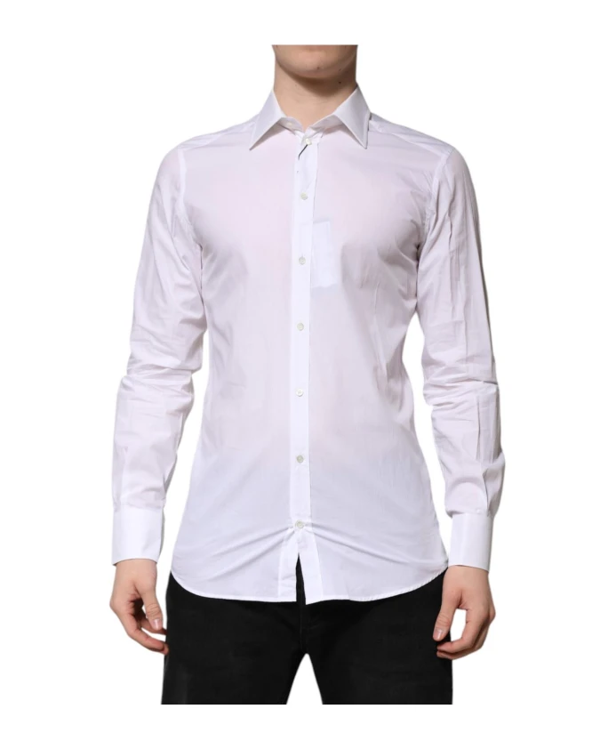 

Классическая формальная рубашка с воротником Dolce & Gabbana, белый