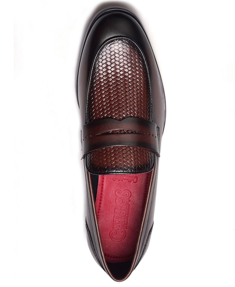 Мужские лоферы Solstice Penny Loafers Carlos by Carlos Santana, Brown — фото 4