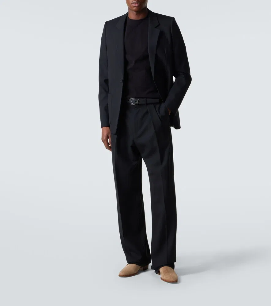 Укороченная футболка из хлопкового трикотажа Saint Laurent, черный — фото 2