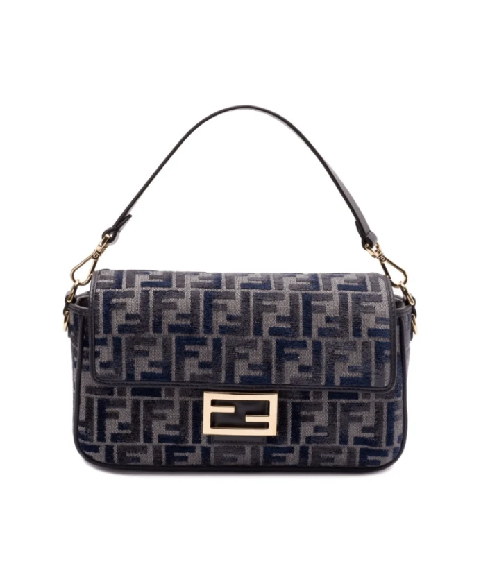 

Сумка из синели с монограммой Fendi, синий