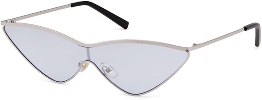 

Винтажные маленькие солнцезащитные очки «кошачий глаз» в форме треугольника, ретро, ​​металлическая оправа, цельные солнцезащитные очки для женщин, черные, UV400 VFDHN, C3