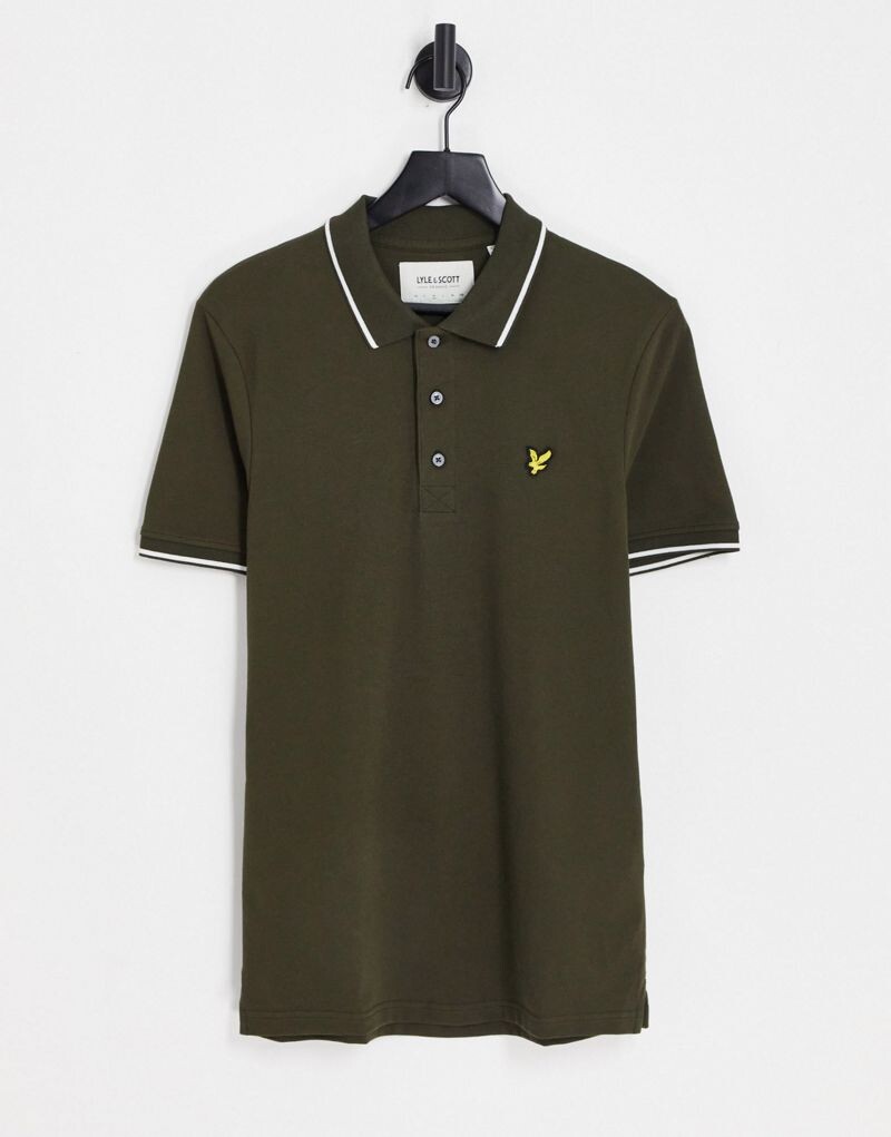 

Рубашка поло цвета хаки Lyle & Scott