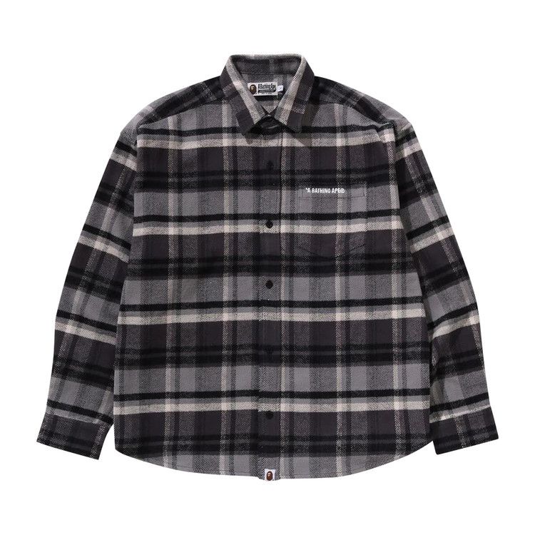 

Рубашка BAPE Check Flannel Shirt, Black