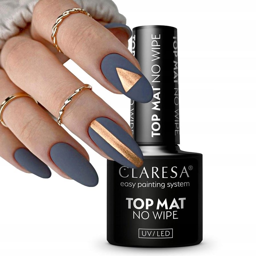 

Claresa Top Matt No Wipe Матовый гибридный топ без стирания 5 мл Puderek