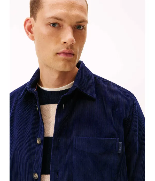 Вельветовая рубашка Loose fit Tommy Hilfiger, синий — фото 4