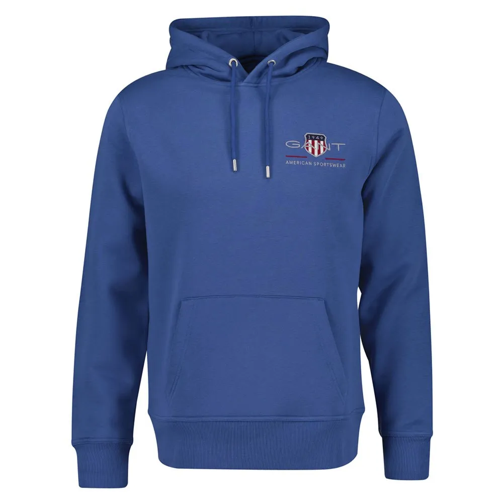 

Худи Gant Medium Archive Shield Regular Fit, синий