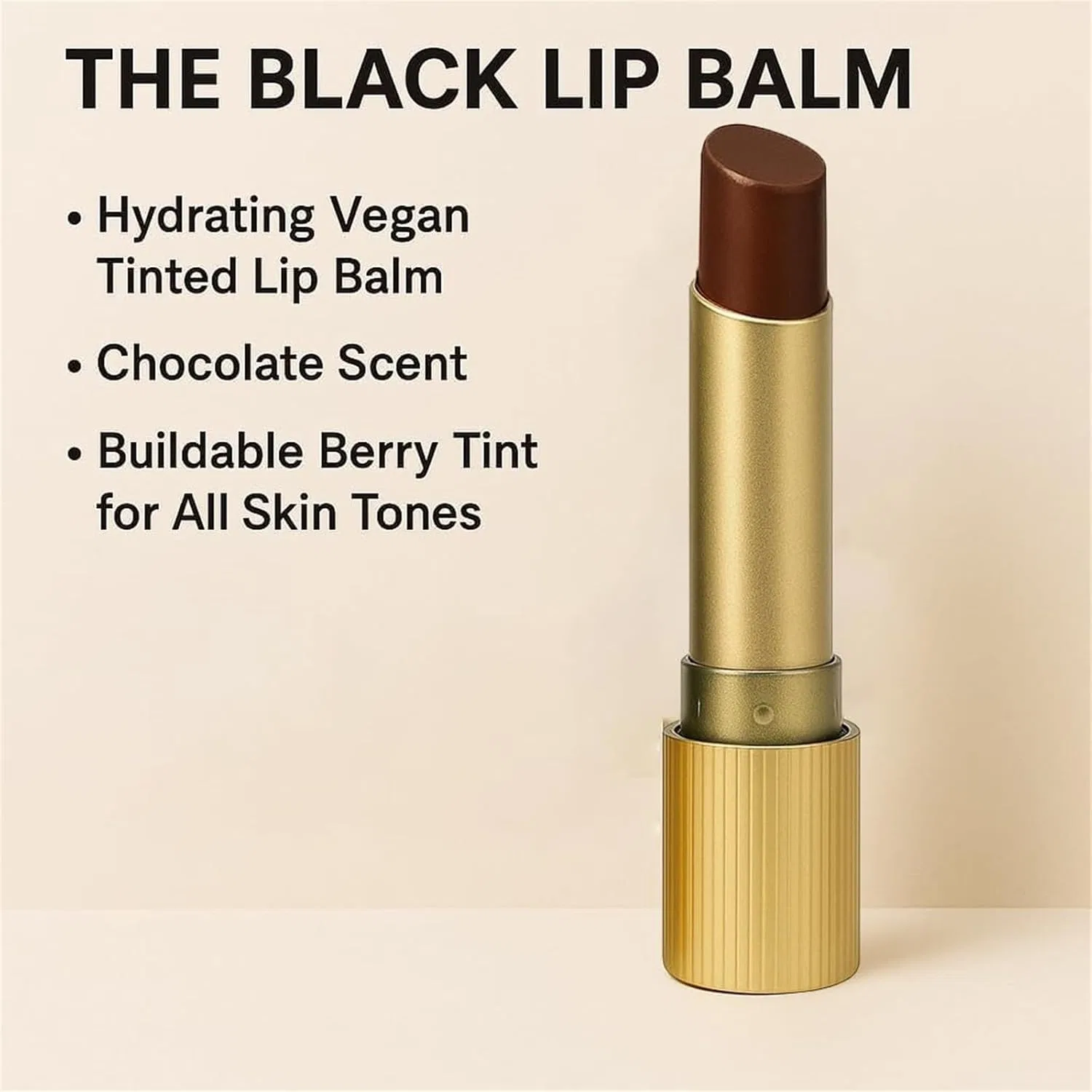 Увлажняющий тонирующий бальзам для губ Finding Ferdinand Black Lip Balm Erisamo, Cold Brown — фото 3