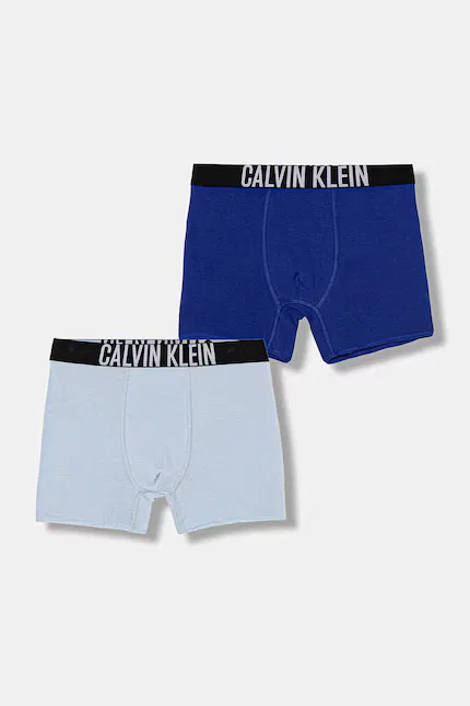 Боксеры хлопковые с эластаном 2 шт Calvin Klein Underwear, синий