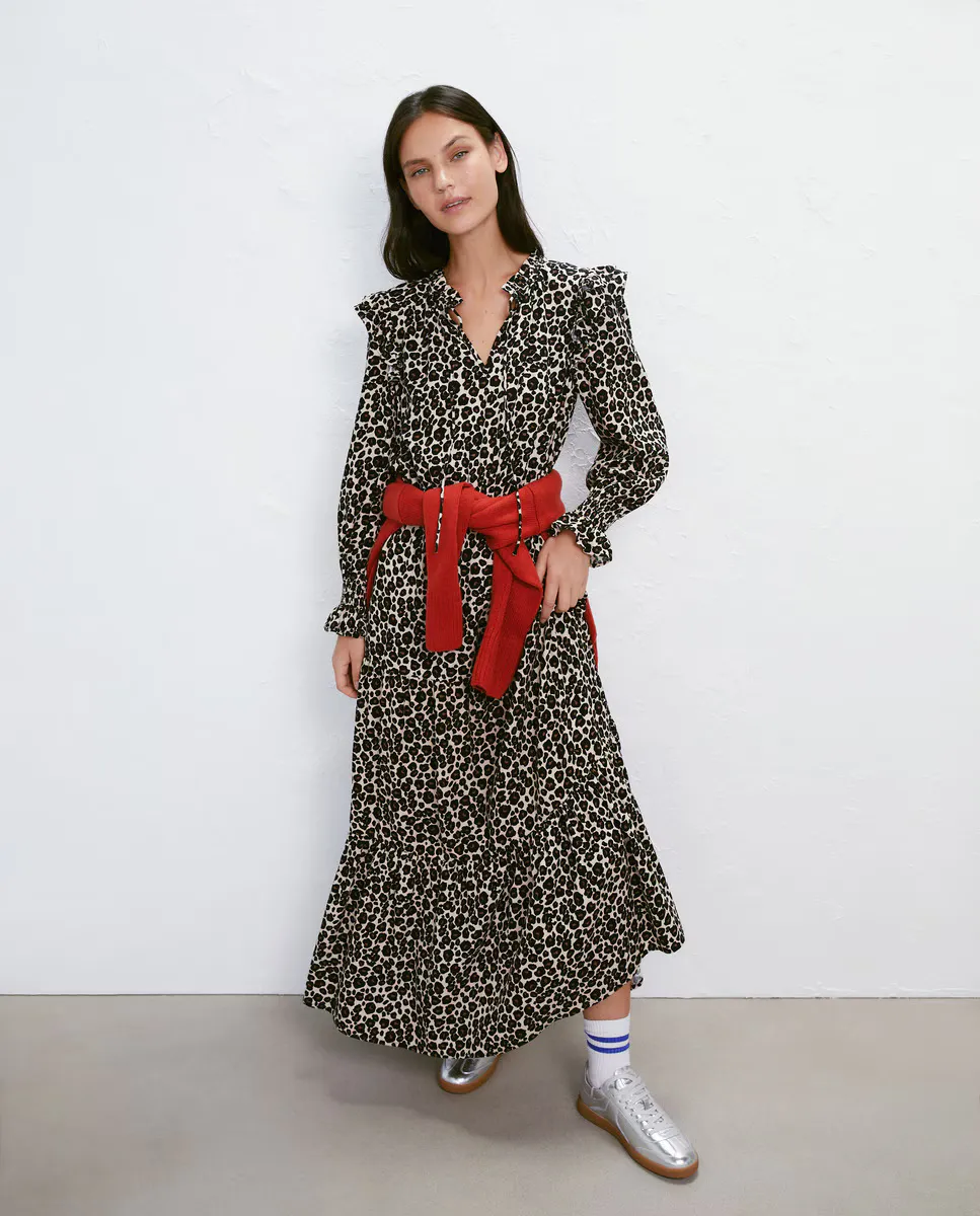 

Длинное платье со вставками Easy Wear, белый
