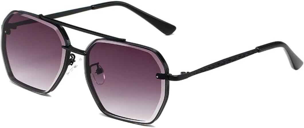 

Ретро-модные солнцезащитные очки для женщин и мужчин, металлические солнцезащитные очки, классический винтаж, защита от УФ-излучения UV400, для улицы SZVVBKK, Black Gray