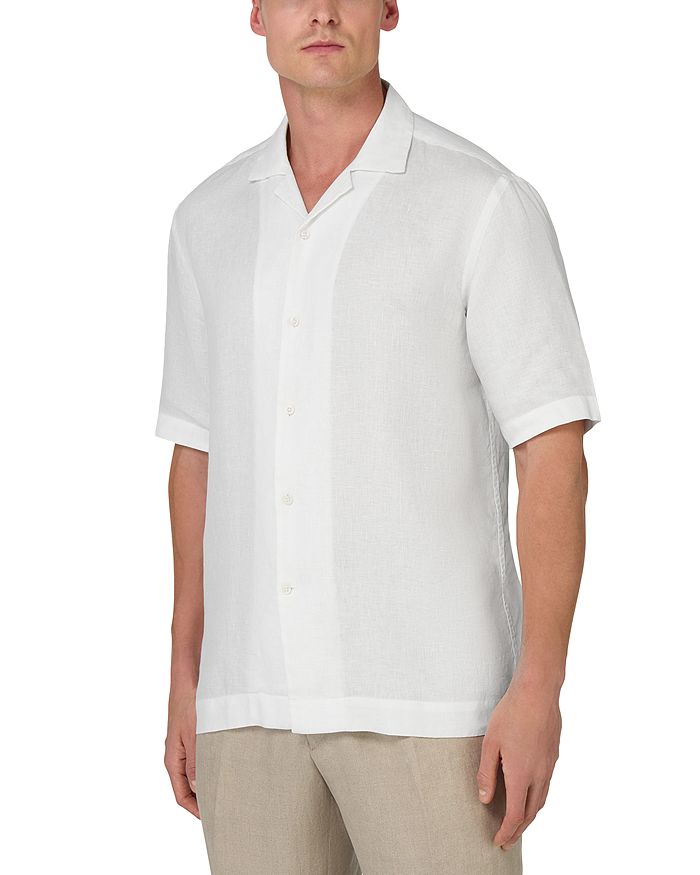 

Рубашка из льна Regular Fit Boggi Milano, белый