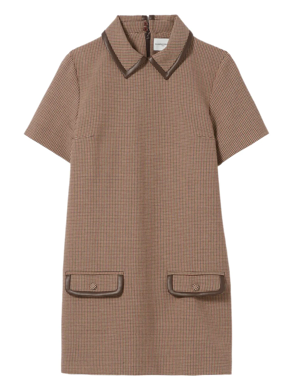 

Платье в ломаную клетку Claudie Pierlot, нейтральный
