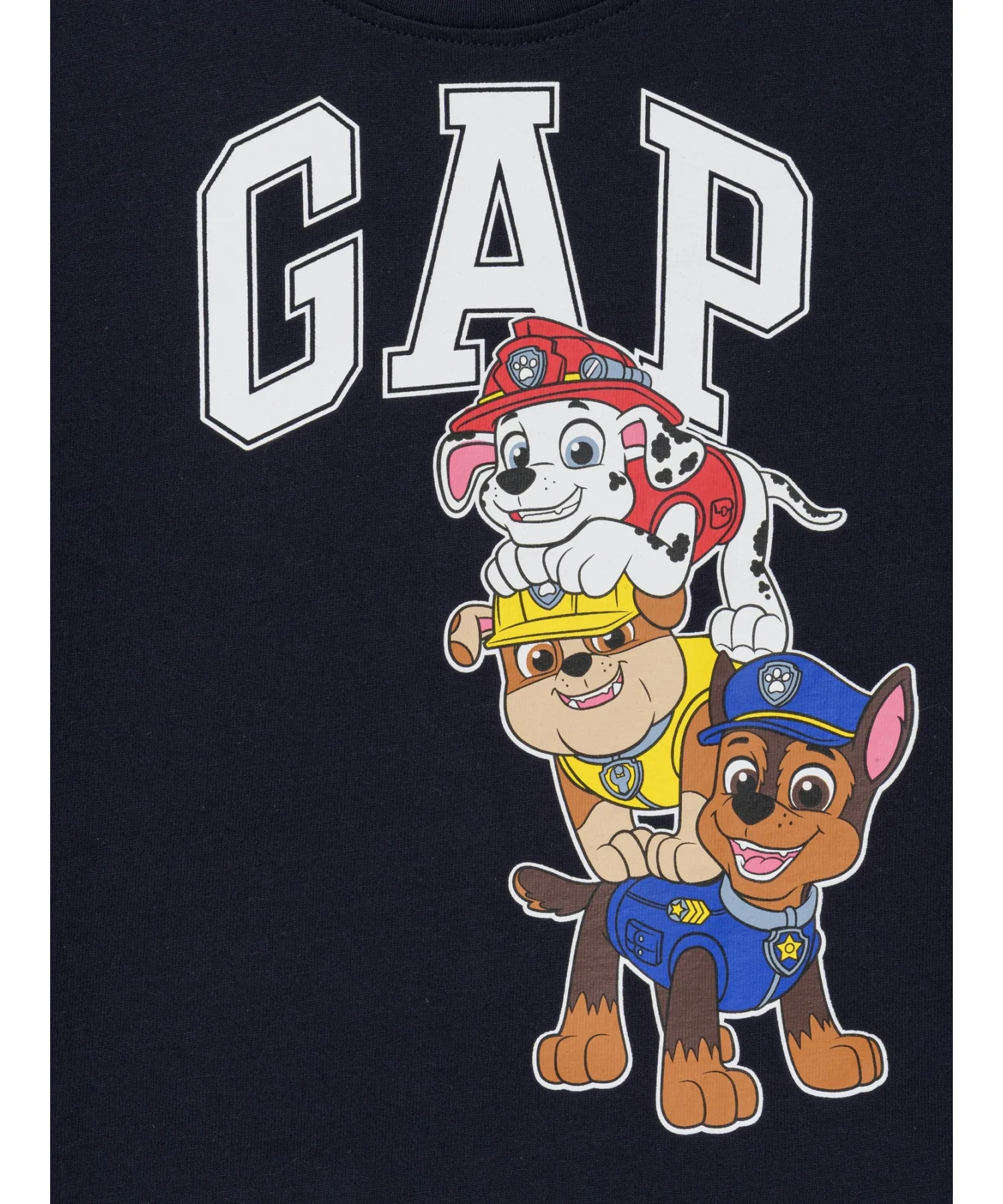 Детская футболка оверсайз с принтом Paw Patrol GAP синяя — фото 4