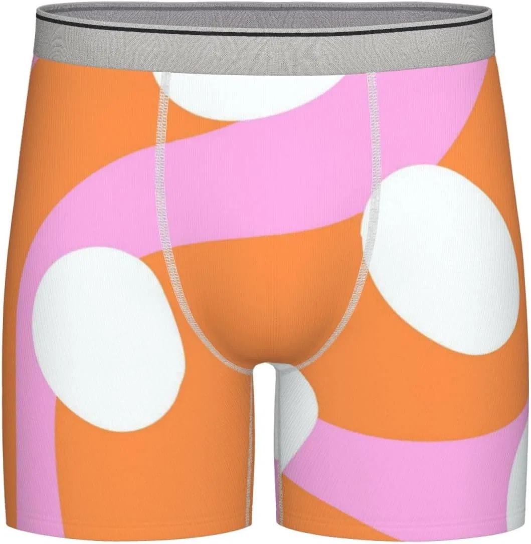 Боксеры дышащие, Orange, Light Grey