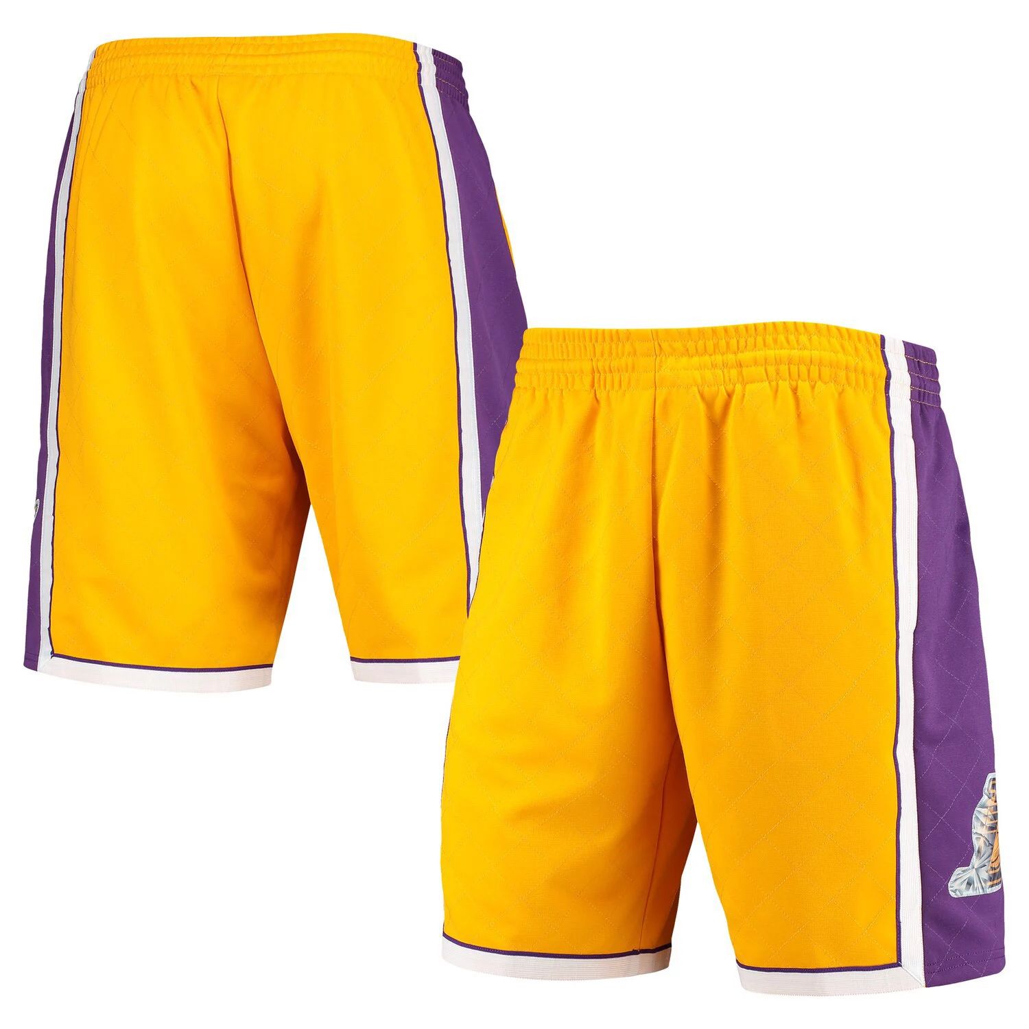 

Мужские шорты Swingman Mitchell & Ness Gold Los Angeles Lakers 2009 Hardwood Classics 75th Anniversary