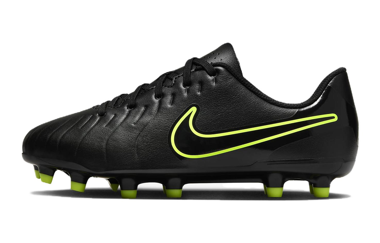 Tiempo Legend 10 Club MG GS 'Black Volt' Nike, черный/зеленый — фото 3
