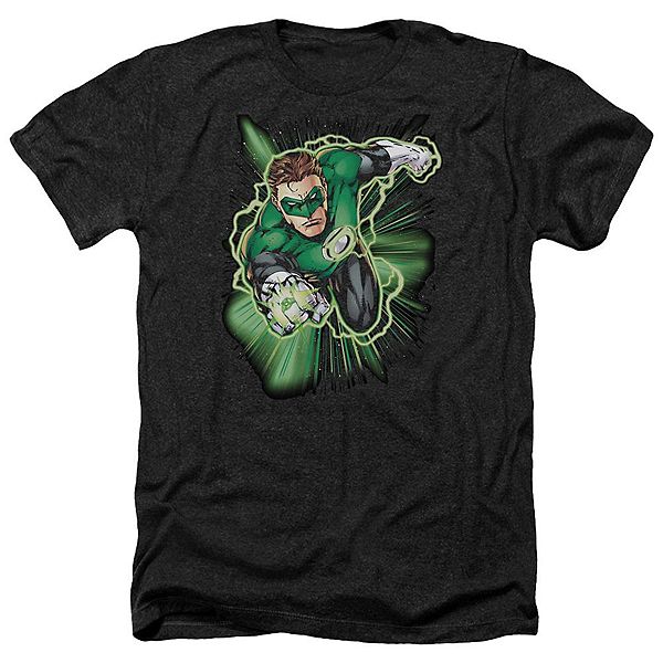

Футболка adult heather green lantern energy justice league of america Licensed Character