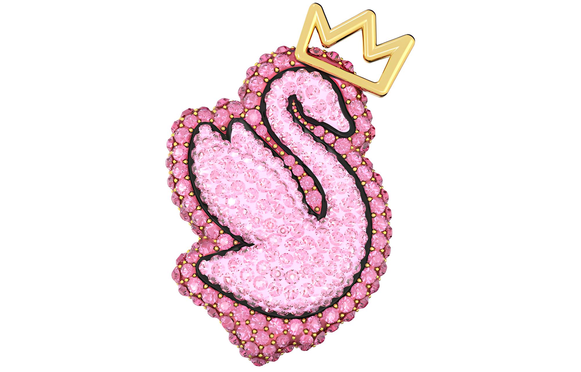 

Брошь "Лебедь" для женщин Swan Brooches Swarovski, розовый