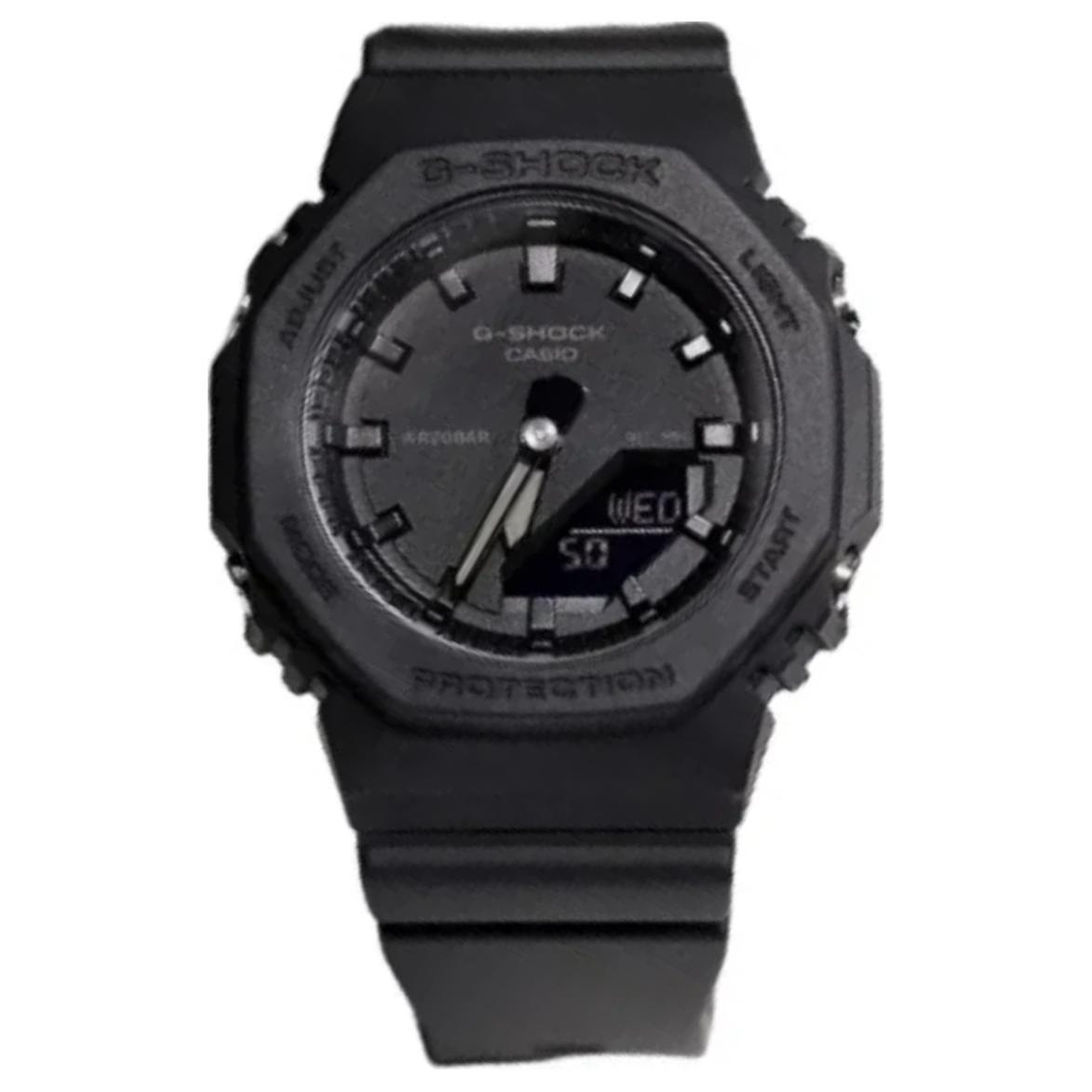 

CASIO Часы Women's Liquid Crystal/Analog Dual Display Series Black Watch, Black